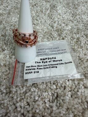 Bomb Party BP RBP2644 The Eye Of Horus Ring Set Size 9 NWOT
